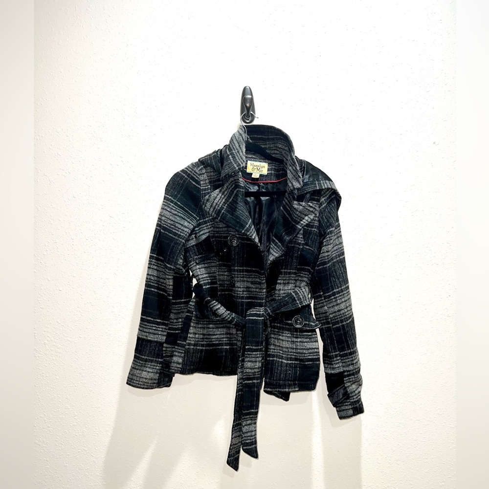 Women's Marley and me peacoat with hoodie